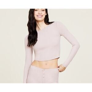 Barefoot Dreams Large New Malibu Collection Ultra Soft Rib Long Sleeve